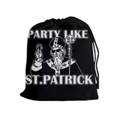  St  Patricks Day  Drawstring Pouches (extra Large) by Valentinaart