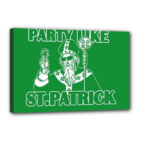  St  Patricks Day  Canvas 18  X 12  by Valentinaart