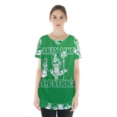  St  Patricks Day  Skirt Hem Sports Top by Valentinaart