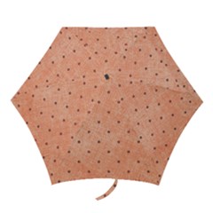 Dot Peach Mini Folding Umbrellas by snowwhitegirl