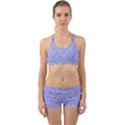 Dot Blue Back Web Sports Bra Set View1