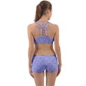 Dot Blue Back Web Sports Bra Set View2