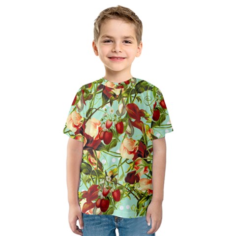 Fruit Blossom Kids  Sport Mesh Tee by snowwhitegirl