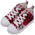 Roses Pink Kid s Mid-Top Canvas Sneakers View2