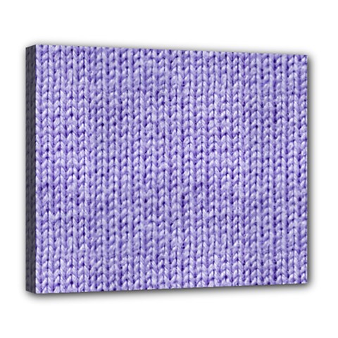 Knitted Wool Lilac Deluxe Canvas 24  X 20   by snowwhitegirl