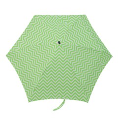 Green Chevron Mini Folding Umbrellas by snowwhitegirl