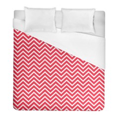 Red Chevron Duvet Cover (full/ Double Size) by snowwhitegirl