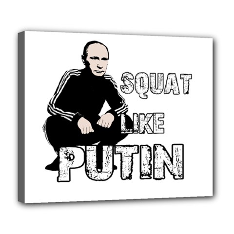 Squat Like Putin Deluxe Canvas 24  X 20   by Valentinaart