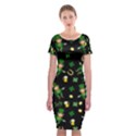 St Patricks day pattern Classic Short Sleeve Midi Dress View1