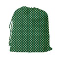 Irish Flag Green White Orange on Green St. Patrick s Day Ireland Drawstring Pouches (XXL) View2