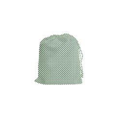 Shamrock 2-tone Green On White St Patrick’s Day Clover Drawstring Pouches (xs)  by PodArtist