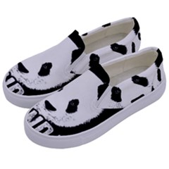 Panda  Kids  Canvas Slip Ons by Valentinaart