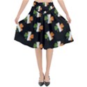 Irish Clover Flared Midi Skirt View1