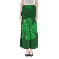 Sparkly Clover Full Length Maxi Skirt by Valentinaart