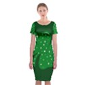 Sparkly Clover Classic Short Sleeve Midi Dress View1