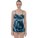 Beautiful Blue Roses With Water Drops Babydoll Tankini Set View1