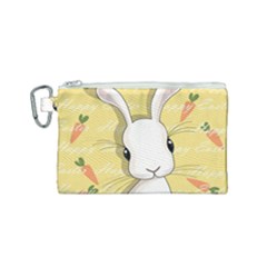 Easter Bunny  Canvas Cosmetic Bag (small) by Valentinaart