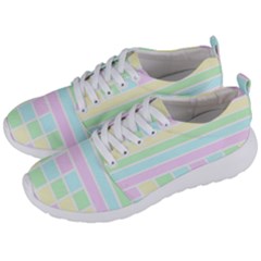 Geometric Pastel Design Baby Pale Men s Lightweight Sports Shoes by Nexatart