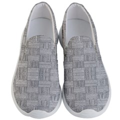 Texture Wood Grain Grey Gray Men s Lightweight Slip Ons by Nexatart