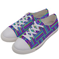 Geometric Textile Texture Surface Women s Low Top Canvas Sneakers by Nexatart