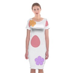 Easter Patches  Classic Short Sleeve Midi Dress by Valentinaart