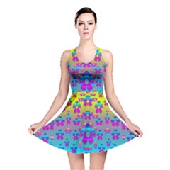 Flowers In The Most Beautiful Sunshine Reversible Skater Dress by pepitasart