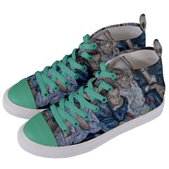 The Nobodies Women s Mid-top Canvas Sneakers by redmaidenart