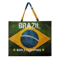 Football World Cup Zipper Large Tote Bag by Valentinaart