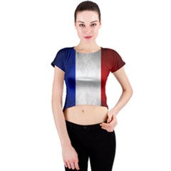 Football World Cup Crew Neck Crop Top by Valentinaart