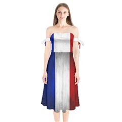 Football World Cup Shoulder Tie Bardot Midi Dress by Valentinaart