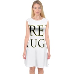 Freehugs Capsleeve Midi Dress by cypryanus