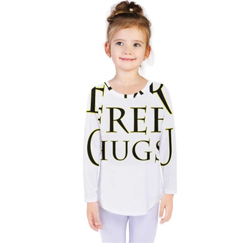 Freehugs Kids  Long Sleeve Tee by cypryanus