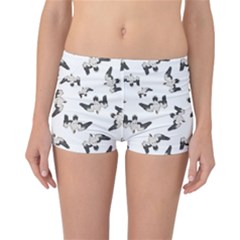 Birds Pattern Photo Collage Reversible Boyleg Bikini Bottoms by dflcprints