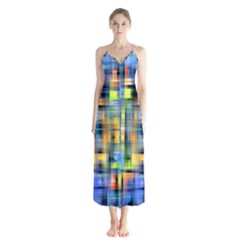 Pattern-20 Button Up Chiffon Maxi Dress by ArtworkByPatrick