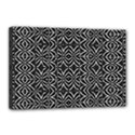 Black And White Tribal Print Canvas 18  x 12  View1