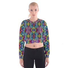 Artwork By Patrick-pattern-23 Cropped Sweatshirt by ArtworkByPatrick