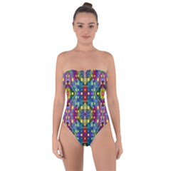 Artwork By Patrick-pattern-23 Tie Back One Piece Swimsuit by ArtworkByPatrick