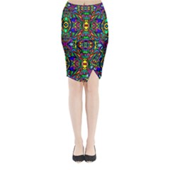 Artwork By Patrick-pattern-31 Midi Wrap Pencil Skirt by ArtworkByPatrick