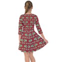 Tropical Stylized Floral Pattern Smock Dress View2