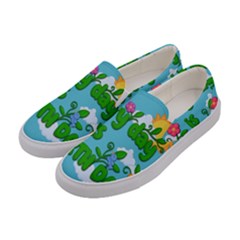 Earth Day Women s Canvas Slip Ons by Valentinaart