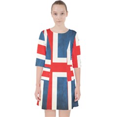 Iceland Flag Pocket Dress by Valentinaart