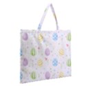 Easter Pattern Zipper Large Tote Bag View2