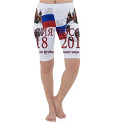 Russia Football World Cup Cropped Leggings  by Valentinaart