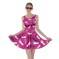 Hot Pink Skater Dress by HASHHAB