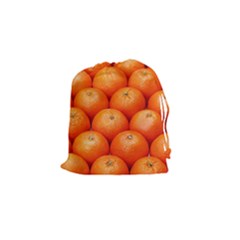 Oranges 2 Drawstring Pouches (small)  by trendistuff