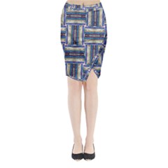 Square-2 Midi Wrap Pencil Skirt by ArtworkByPatrick