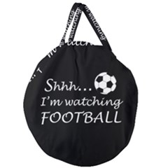 Football Fan  Giant Round Zipper Tote by Valentinaart