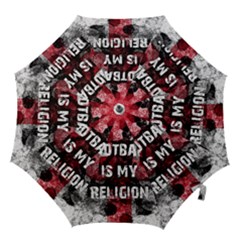 Football Is My Religion Hook Handle Umbrellas (large) by Valentinaart