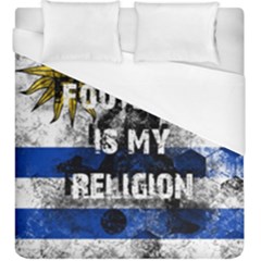 Football Is My Religion Duvet Cover (king Size) by Valentinaart