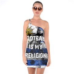 Football Is My Religion One Soulder Bodycon Dress by Valentinaart